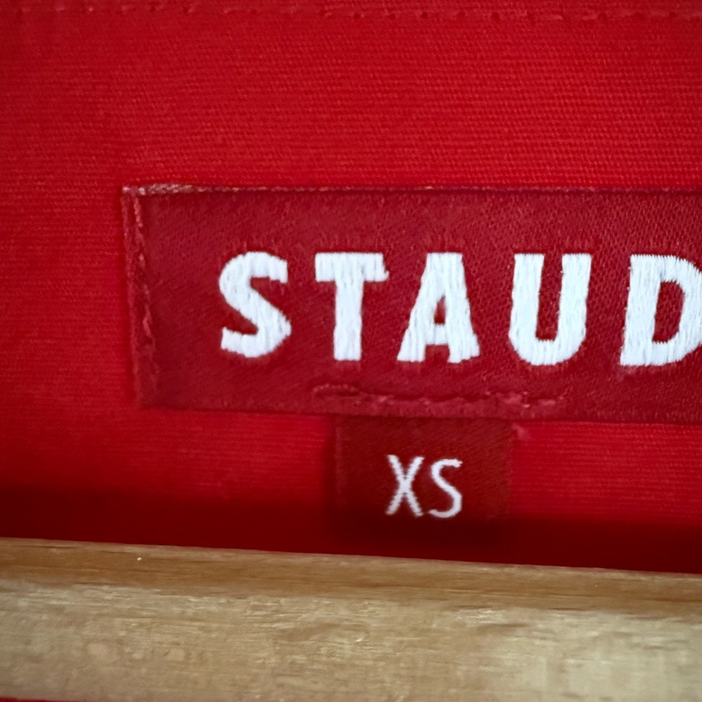STAUD Red Button-Up Top - Picture 2 of 2